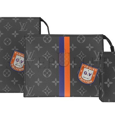 LOUIS VUITTON TRIO TOILET POUCH MON MONOGRAM P01957 (25*20*6cm)